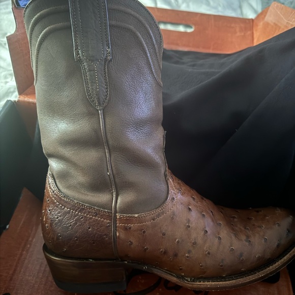Authentic ostrich cowboy boots - Picture 6 of 7